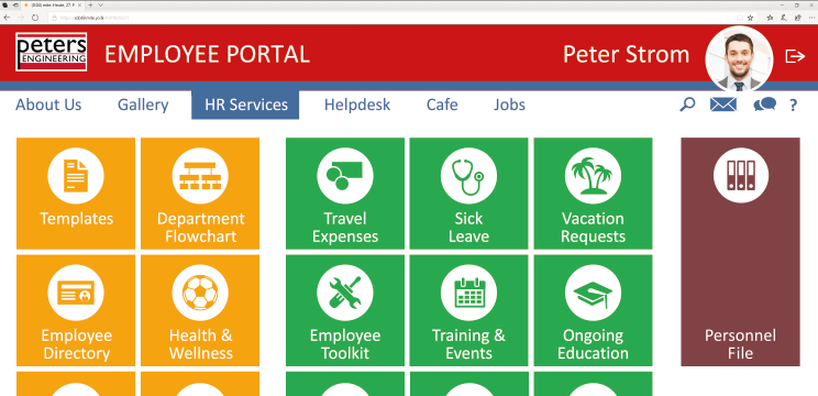HR Services in the Internet with DocuWare